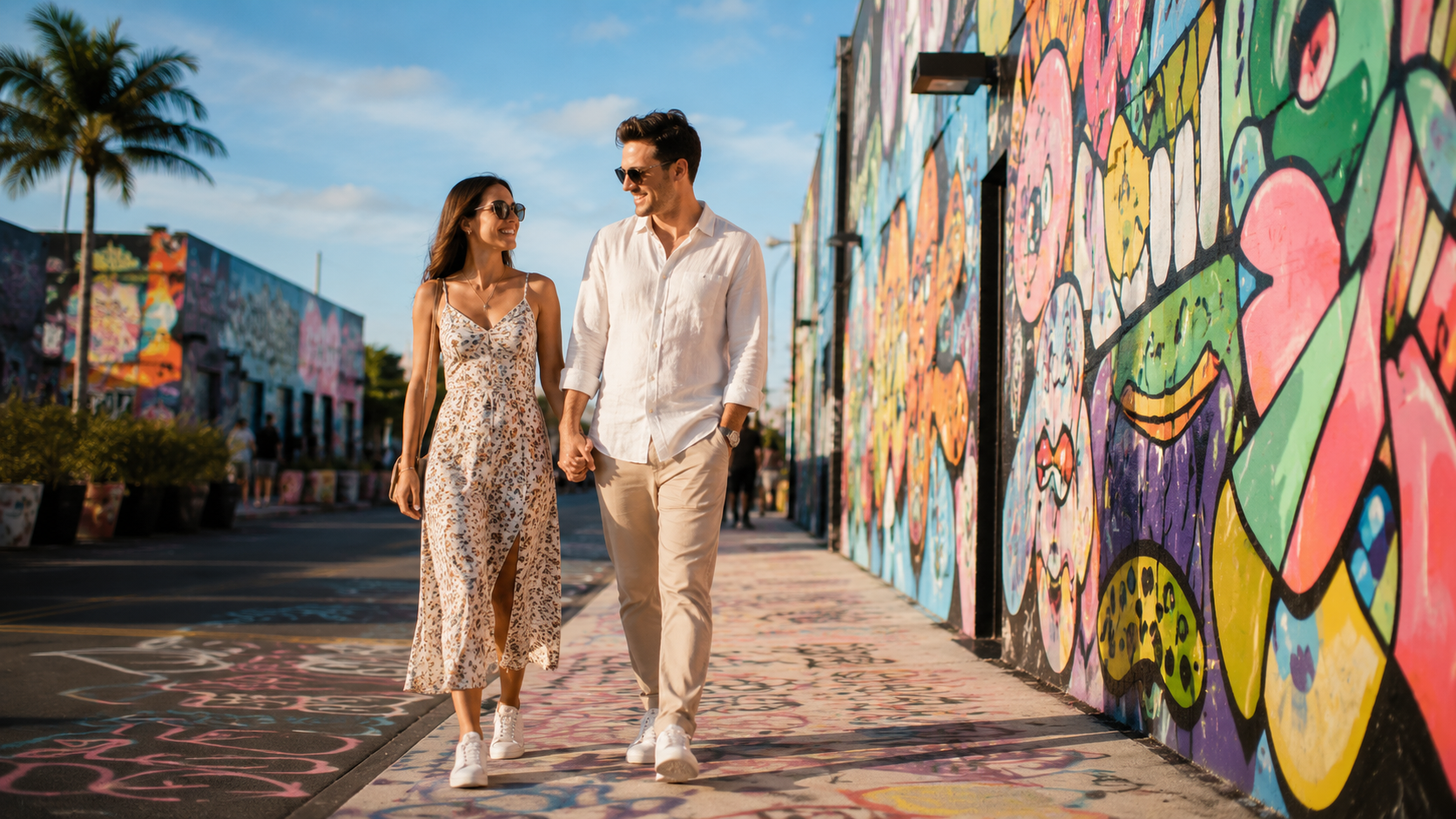street art couple