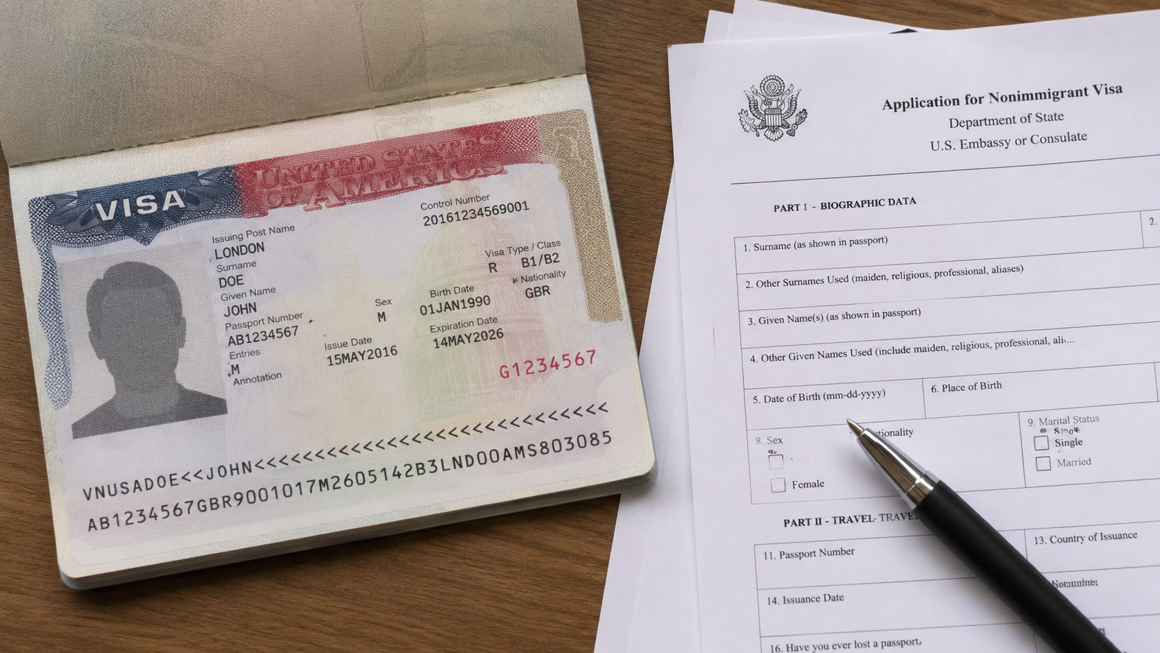 Visa application