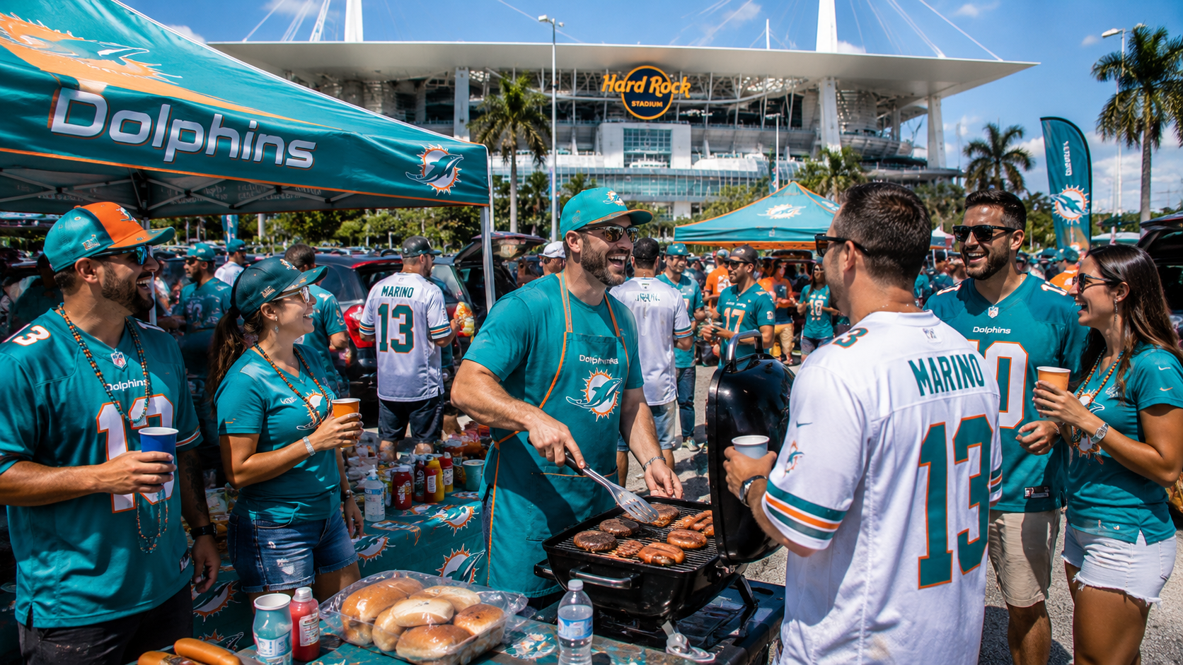 Miami Dolphins tailgate party