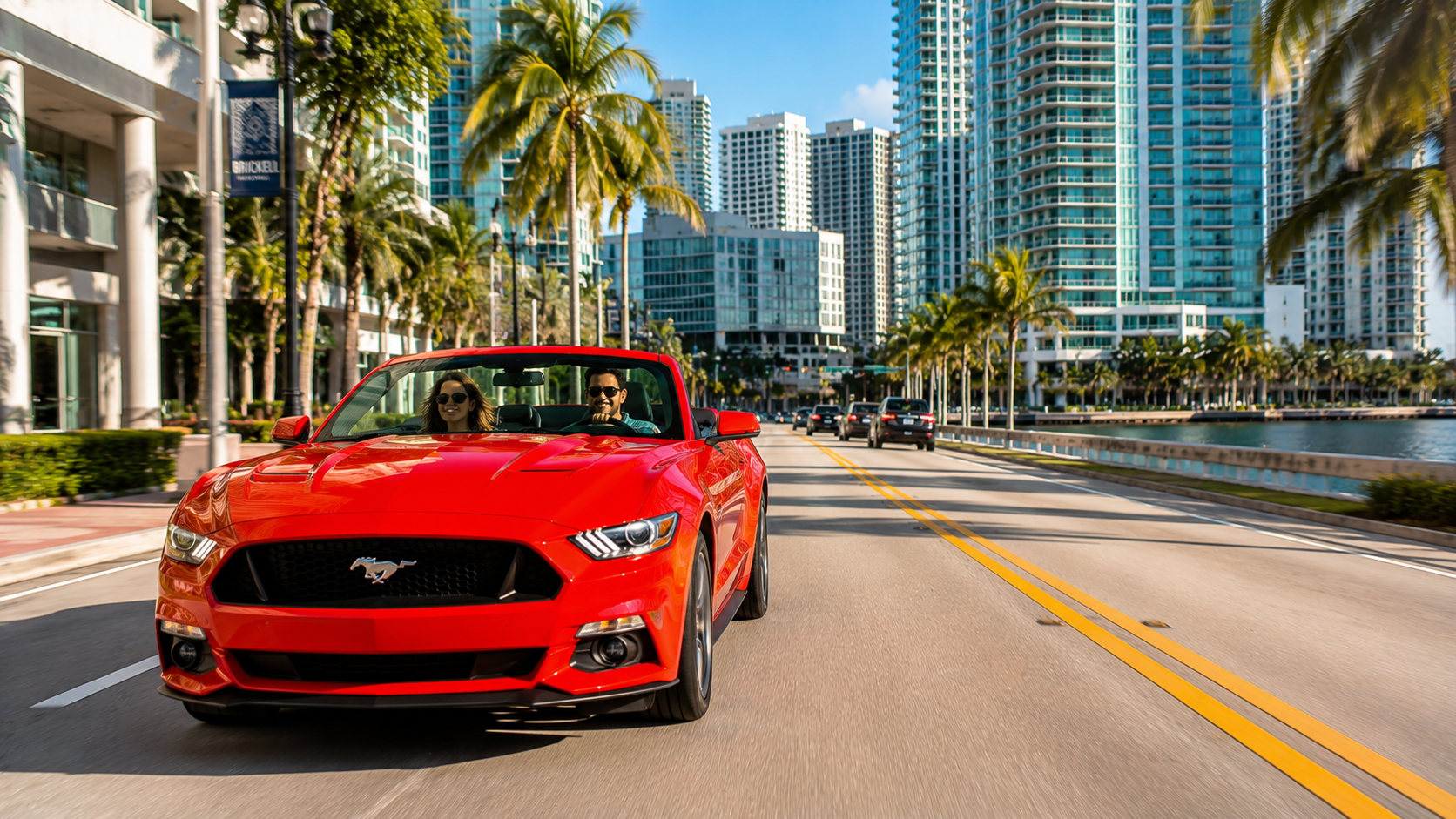 Brickell Miami Mustang auto